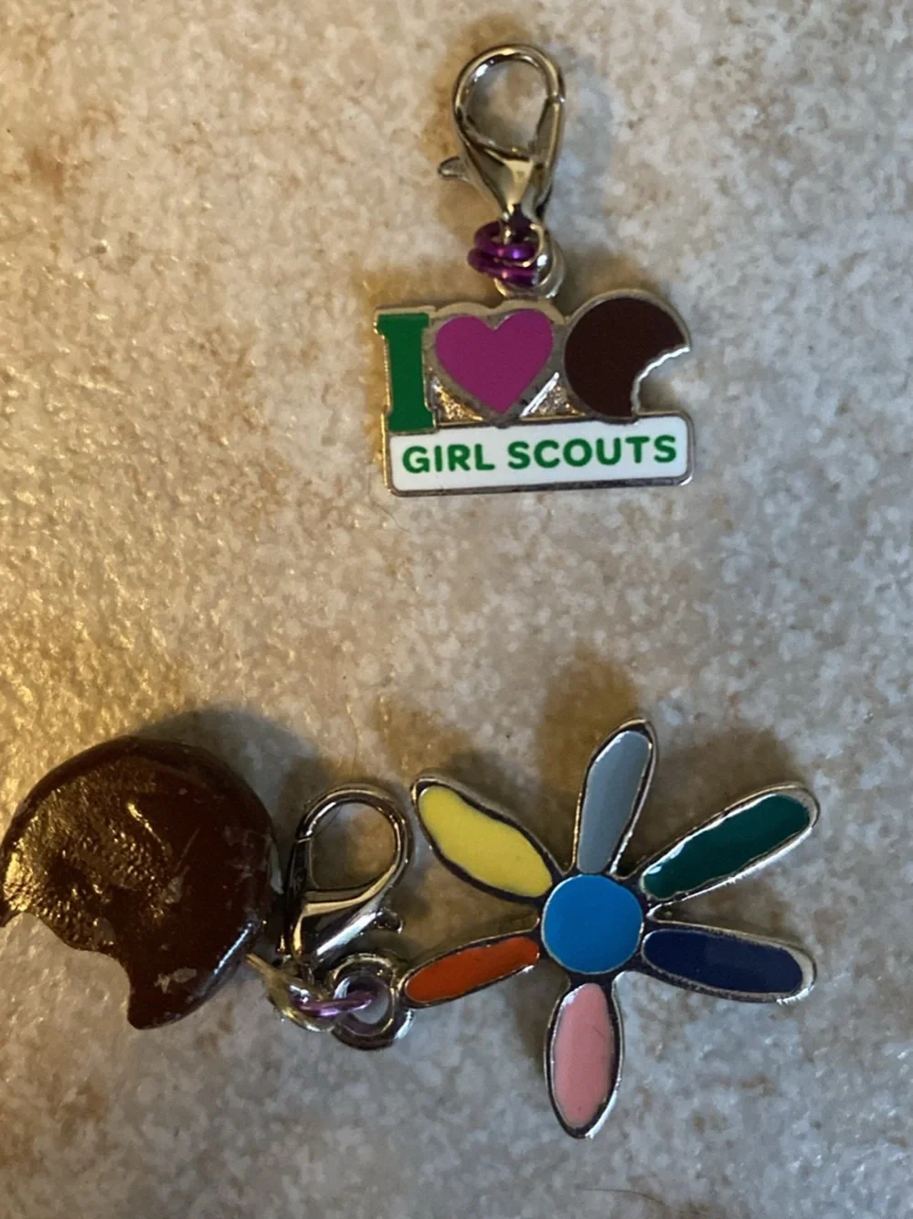 Girl Scout Charm Set of 9